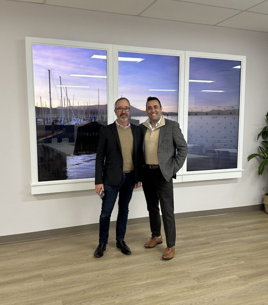 Eyal Akler (founder of ATTYWON) on the right with Motch Braff (founder of LiquidView) on the left